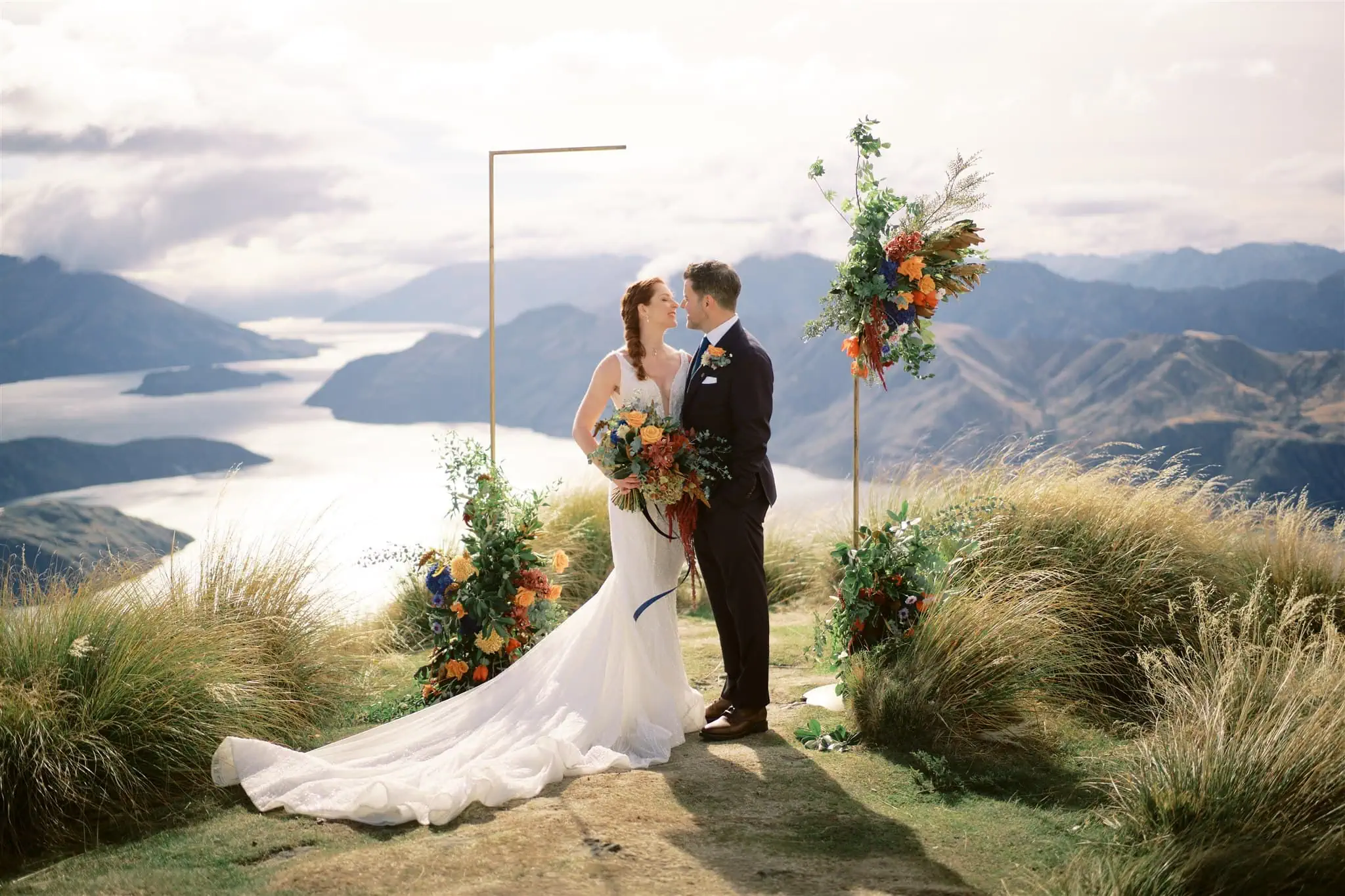 Helicopter wedding in the Southern Alps