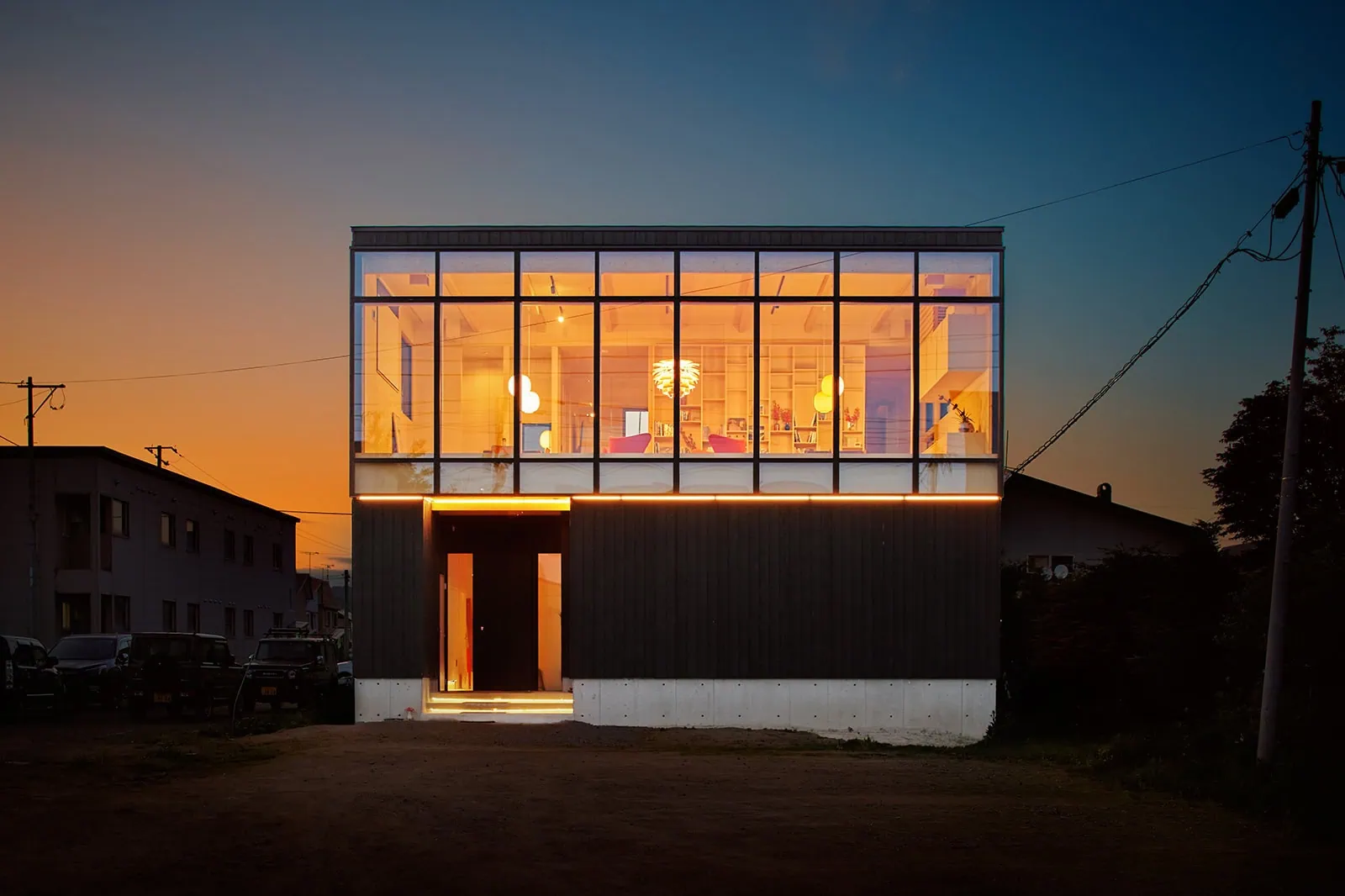 Interior photograph of a Hokkaido home